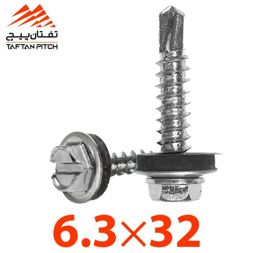 پیچ بکسی یا شیروانی مته چینی 1/4 1×14