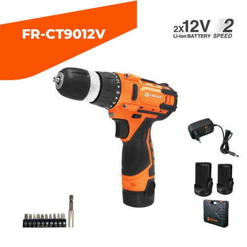 دریل پیچ گوشتی شارژی 12 ولت با کیف BMC